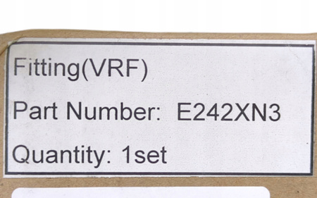 ZESTAW 6 ELEMENTÓW MIEDZIANYCH DO KLIMATYZACJI POMPY CIEPŁA E242XN3