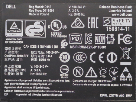 Komputer Dell Optiplex 3040 i5-6500 8GB RAM 500GB HDD