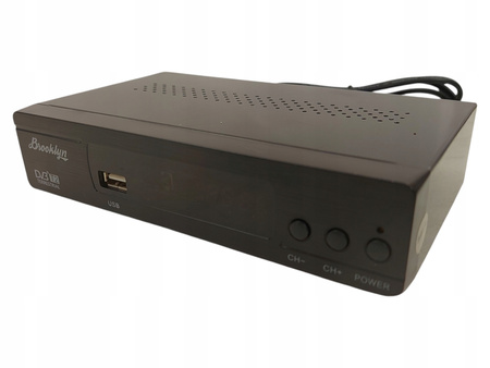 DEKODER DVB-T2 BROOKLYN BSTV3 PILOT CZARNY