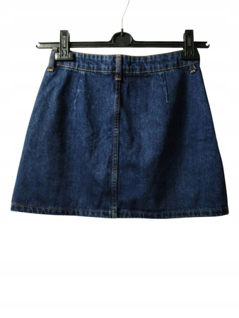 Spódnica jeansowa BERSHKA Rozmiar 34 GRANATOWA