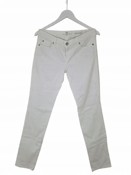 7 For All Mankind Damskie Spodnie Białe Roxanne