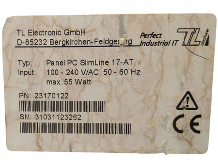 Komputer przemysłowy TL Electronic SlimLine 17-AT
