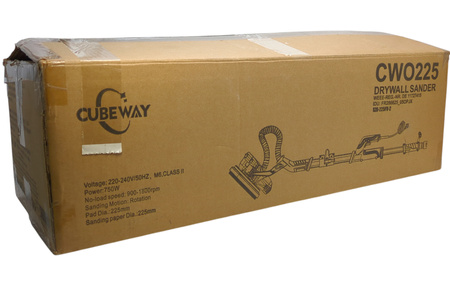 Szlifierka do gładzi CUBEWAY CWO225 780 W 225 mm z odsysaniem pyłu