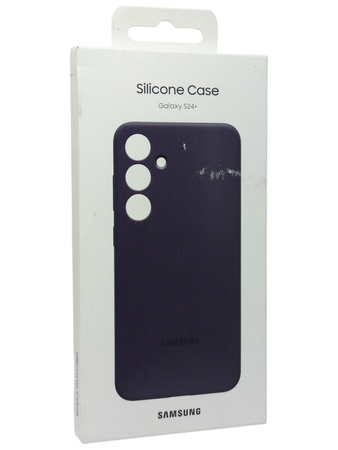 Oryginalne Etui Samsung Plecki Samsung Galaxy s24+ fioletowe Silicone Case