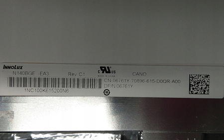 MATRYCA INNOLUX N140BGE-EA3 14" 1366x768px 30pin Matowa