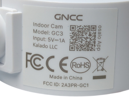 Kamera IP GNCC GC3 2-Pakiet Kamera Wewnętrzna 1080P HD WiFi
