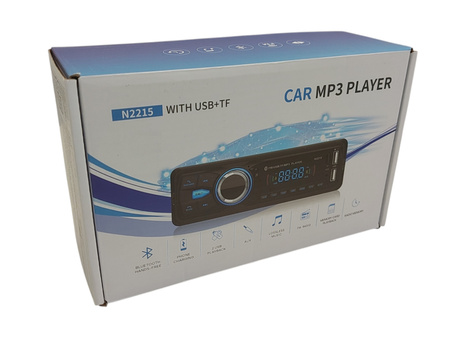 Radio Samochodowe 1DIN Bluetooth AUX USB MP3 Pilot Głośnomówiący