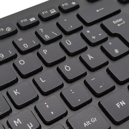 Bezprzewodowa myszka klawiatura Rii RK200 zestaw 2,4 GHz czarny