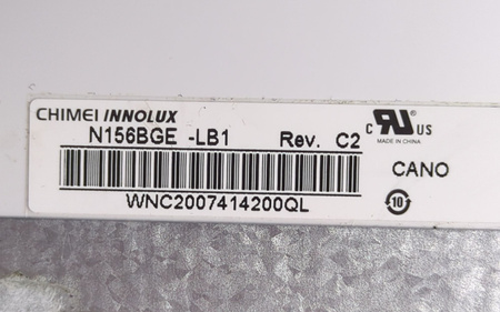 Matryca CHIMEI InnoLux N156BGE -LB1 Rev. C2 15,6" 1366x768p Błyszcząca