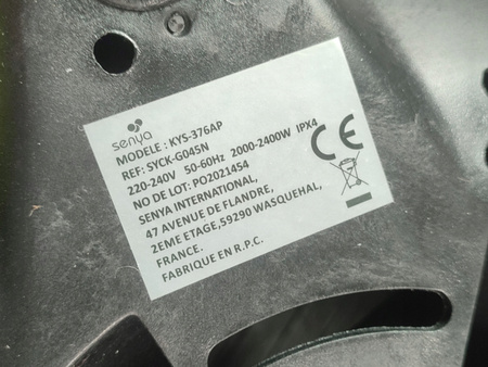 Grill elektryczny Senya KYS-376AP 2000-2400W