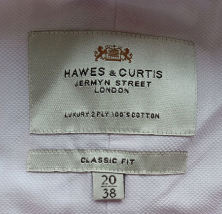 KOSZULA MĘSKA HAWER & CURTIS ROZMIAR 38 RÓŻOWA