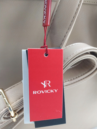 Duży plecak damski ze skóry ekologicznej - Rovicky