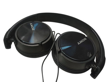 Słuchawki przewodowe Sony MDR-ZX310AP Nauszne Mikrofon Czarny