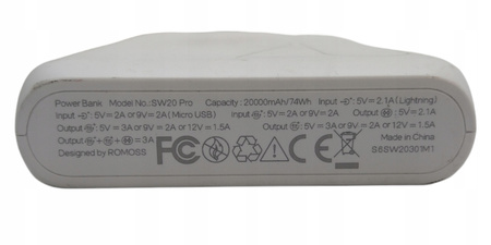 POWERBANK ROMOSS SW20 PRO 20000mAh 74Wh