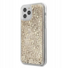 Plecki Case Guess 4G Liquid Glitter - Etui iPhone 12 Pro Max (złoty)