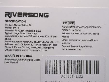 Smartwatch zegarek damski Riversong Motive 7C Różowy (SW71)