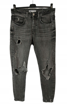 Spodnie jeans damskie ZARA Rozmiar 40 CZARNE