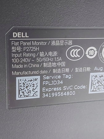 Monitor DELL P2725H 27" 1920x1080px IPS 100Hz