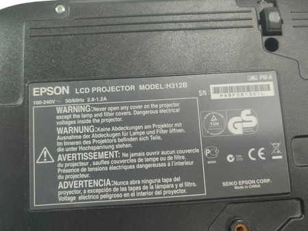 PROJEKTOR RZUTNIK EPSON EB-X72  XGA 1024 x 768, VGA S-VIDEO, USB-B