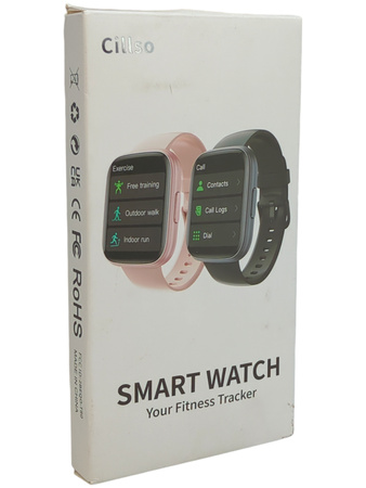 Smartwatch Cillso T80 czarny Zegarek 110 Sportów