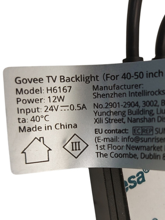 Taśma LED kolorowe podświetlenie GOVEE dla TV 40-50'' TV Backlight H6167