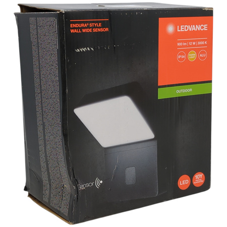 Kinkiet ścienny LED LEDVANCE ENDURA STYLE 12W z czujnikiem ruchu szary