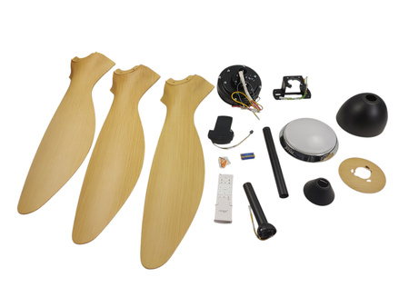 Wentylator sufitowy REIGA YFT-7062 z oświetleniem LED, 132cm Brązowy