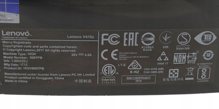 Komputer LENOVO V410Z 007PB i3-7100T|8GB DDR4|160GB SSD