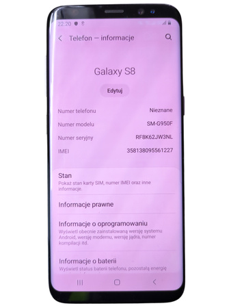 Smartfon Samsung Galaxy S8 SM-G950F 4/64GB