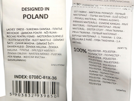 Sukienka damska RESERVED rozmiar 36 Żółta