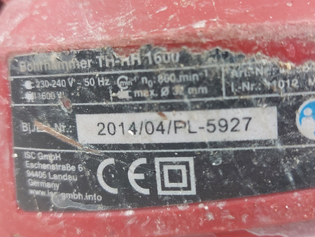 Młot udarowy TH-RH 1600 1600 W Einhell