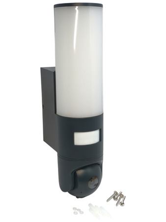 Kinkiet LED z kamerą Ledvance Smart+ WiFi 16W 900lm 3000K IP44 szary