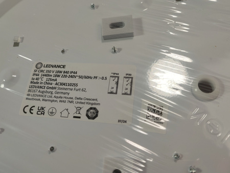 Plafon LED LEDVANCE SURFACE CIRCULAR 350 18W 4000K IP44 biały