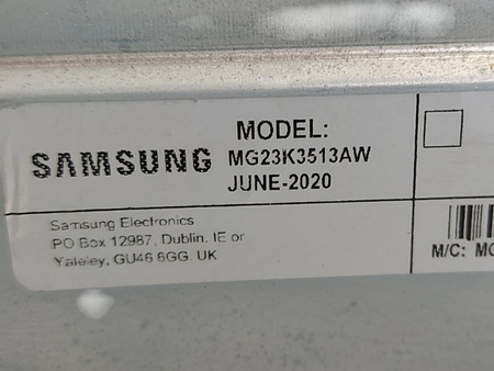 Kuchenka mikrofalowa wolnostojąca Samsung MG23K3513AW 1100W 23L