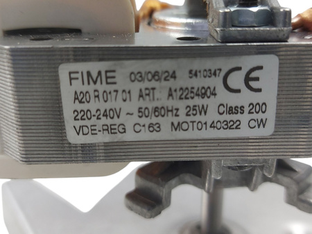 WENTYLATOR TERMOOBIEGU DO PIEKARNIKA ELECTROLUX EOC8H31Z