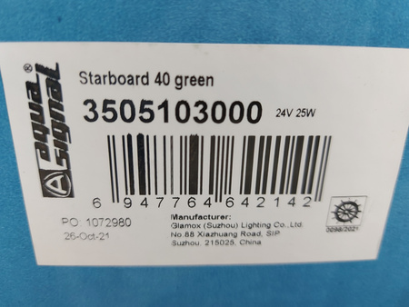 LAMPA OŚWIETLENIOWA STATKU AQUA SIGNAL NAVIGATION LIGHT 24V 25W 3505103000