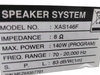 Kolumny głośnikowe STEREO XAS146F 8 om 140W
