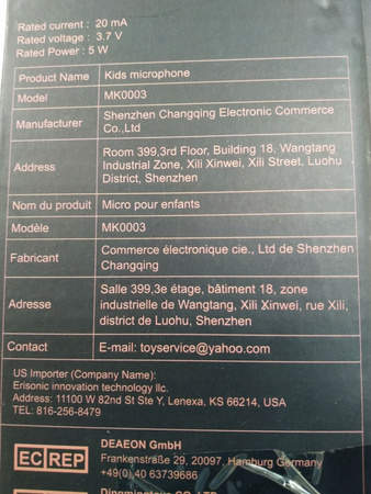 Bezprzewodowy Mikrofon do karaoke Bluetooth Android/iOS