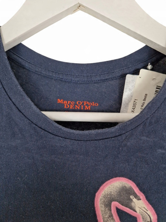 Marc O'Polo Denim Damska Koszulka Granatowa z Flamingiem Rozmiar S