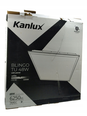 Panel LED podtynkowy BLINGO BL TU 48W 6060 NW barwa neutralna - 6250lm