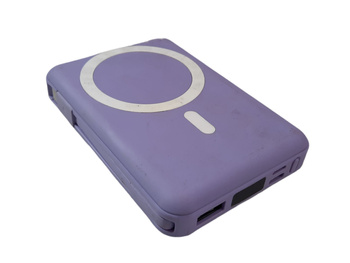 Powerbank Yiisonger KT-D011 10000mAh z wbudowanymi kablami FIOLETOWY