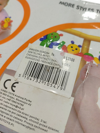 GRZECHOTKI DLA NIEMOWLAKA  LOVE TOYS  NO.432 3M