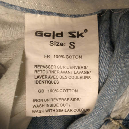 Krótkie spodenki damskie GOLD SK Rozmiar S Niebieskie