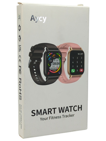 Smartwatch Aycy Y6 czarny 1.85" LCD IP68