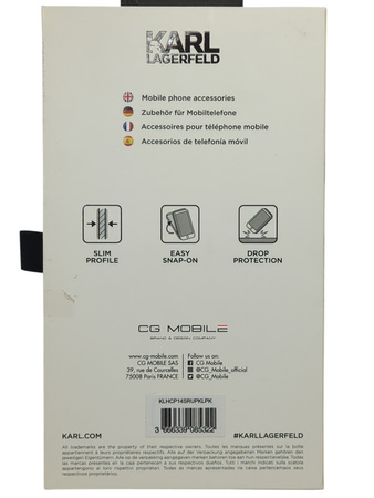 Oryginalne etui Plecki do Iphone 14 Karl Lagerfeld czarny
