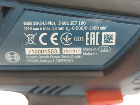 Wiertarko-wkrętarka Bosch GSB 18-2-Li Plus + Walizka