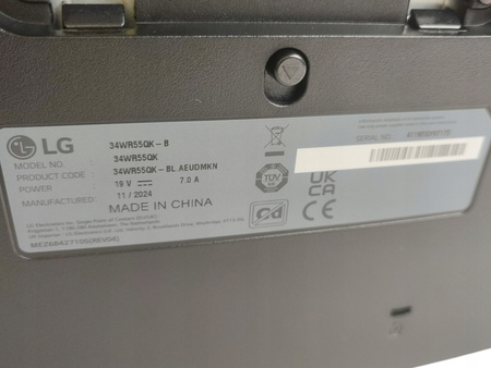 Monitor LG UltraWide Monitor Curved 34WR55QK 34" WQHD HDR10 5ms 100Hz USB-C