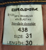 Spodnie jeans damskie GRAWIK 31 Granatowe