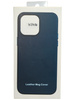 Plecki etui leather MagSafe do iPhone 15 Pro Max Niebieski