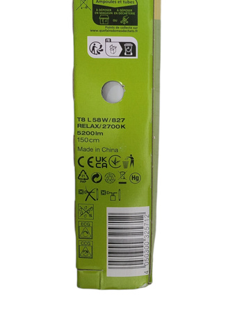 Świetlówka energooszczędna OSRAM Lumilux Interna G13 150 cm 5200 lm 2700 K